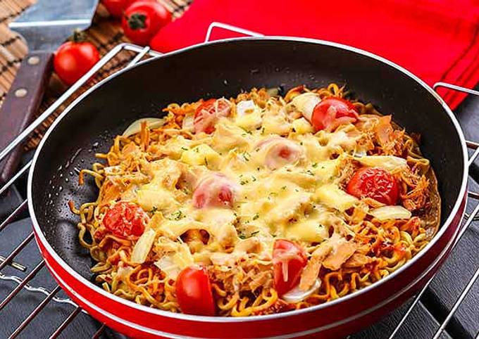 Resep Pizza Mie Tuna