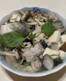 嫩豆腐雙菇虱目魚蛤蜊湯