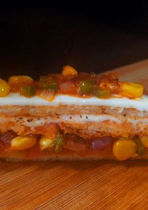 A picture of Cheese Burst Pizza Sandwich.