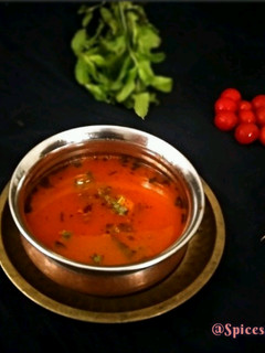 A picture of Tomato Rasam.