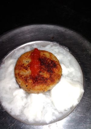 A picture of Curd potato tikki.