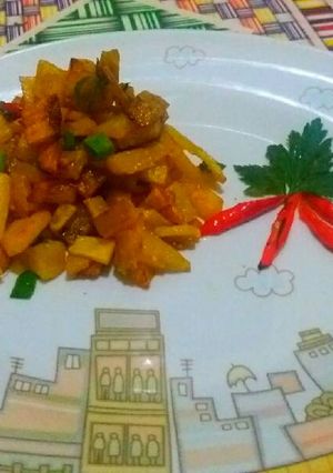 Foto resep Kentang goreng cabai iris