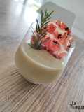Velouté d'artichaut et chips de pancetta