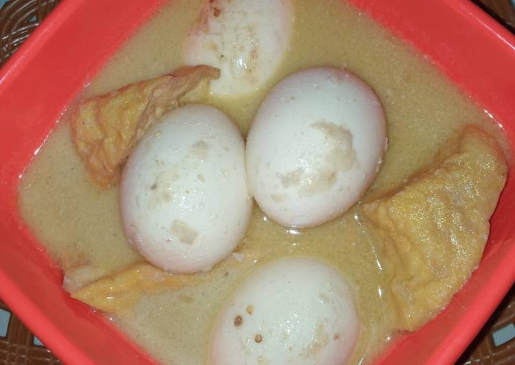 Masakan Unik Opor telur tahu Enak dan Sehat