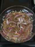 Chile habanero con cebolla en escabeche