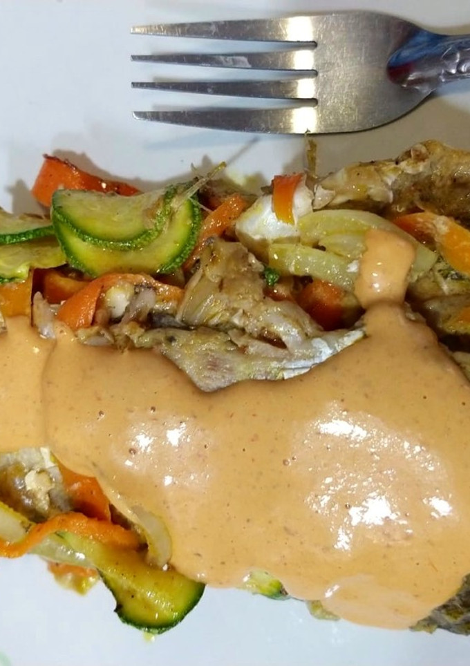 Una foto de Lisa campirana con verduras