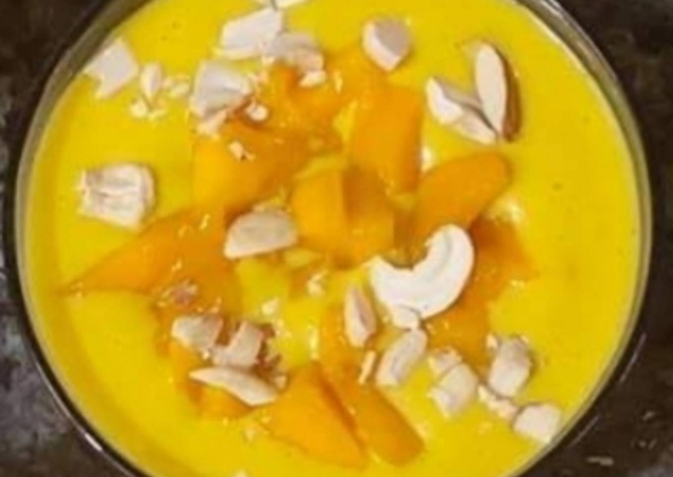 Mango custard