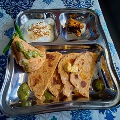 Mooli paratha A picture of Mooli paratha.