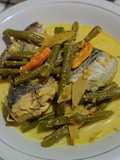 Gulai ikan dan kacang panjang ala Minang
