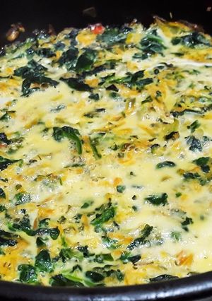 Una foto de Tortilla de verduras al horno light