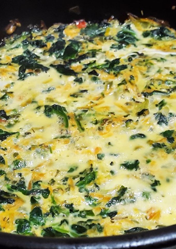 Una foto de Tortilla de verduras al horno light