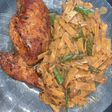 Fideos de zapallo y harina de avena