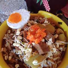 รูปของ Rawon sapi + Labu siam
