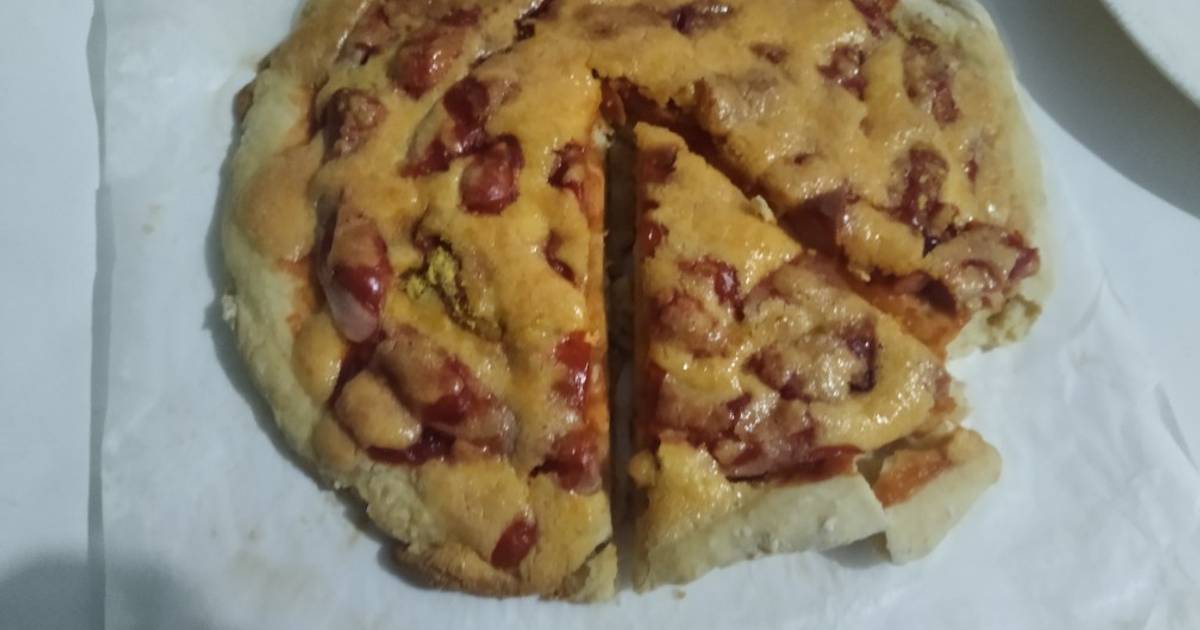 Resipi Pizza Tiada Yis Homemade Mayo Dan Vegan Cheese Oleh Zarawiis Cookpad