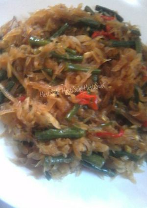 Foto resep Tumis Pepaya Muda Kacang Panjang