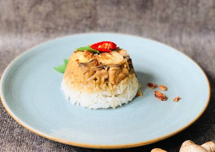 13 Bahan Bikin Nasi Tim Ayam Jamur Yang Lezat Cookandrecipe Com