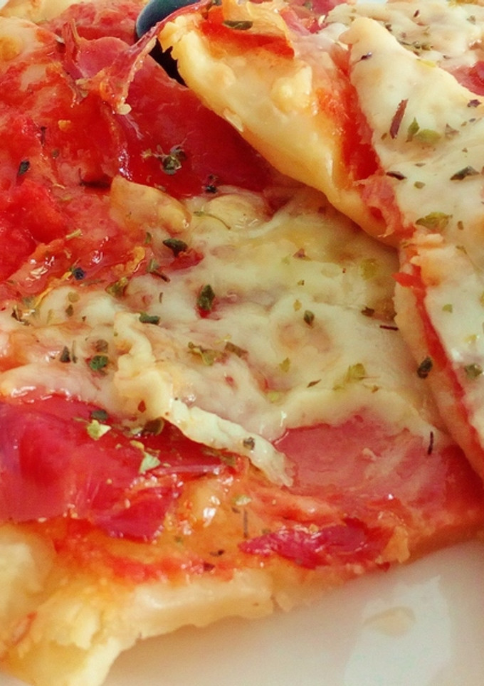 Una foto de Pizza ibérica