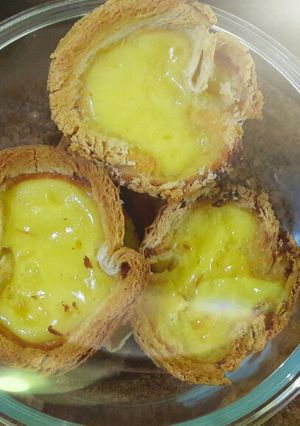 Foto resep Egg tart roti tawar