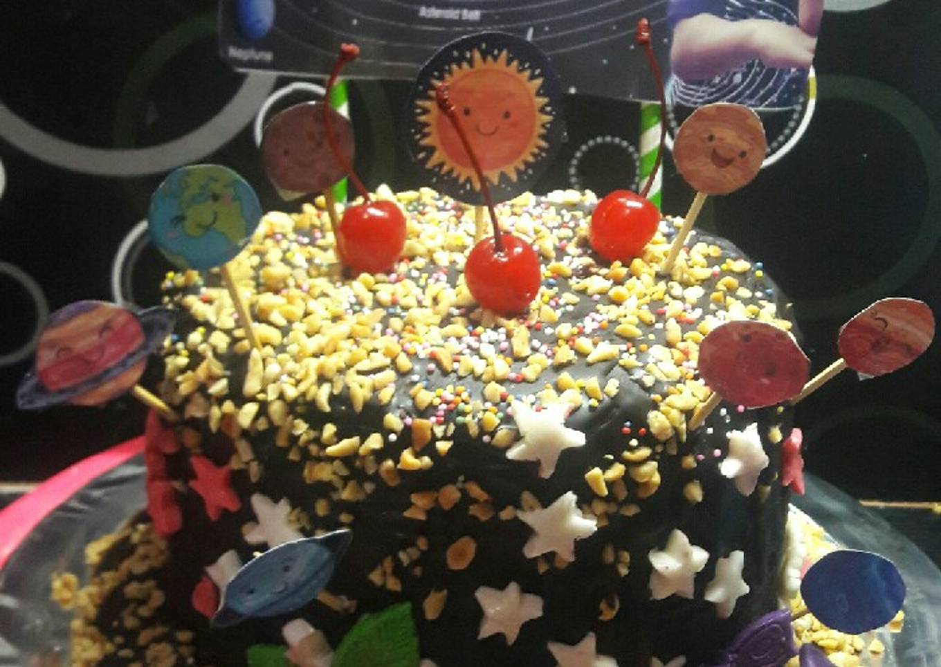 Kue ultah dari pondan black forest kukus