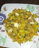 Turmeric potato in Egg and Veggies