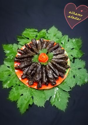 عکسی از دستور دلمه برگ انگور الهام پز