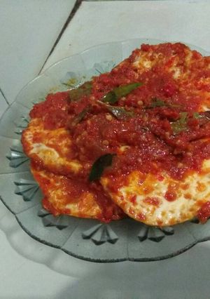 Foto resep Telor balado asam pedas #MerahPutih Merah Putih