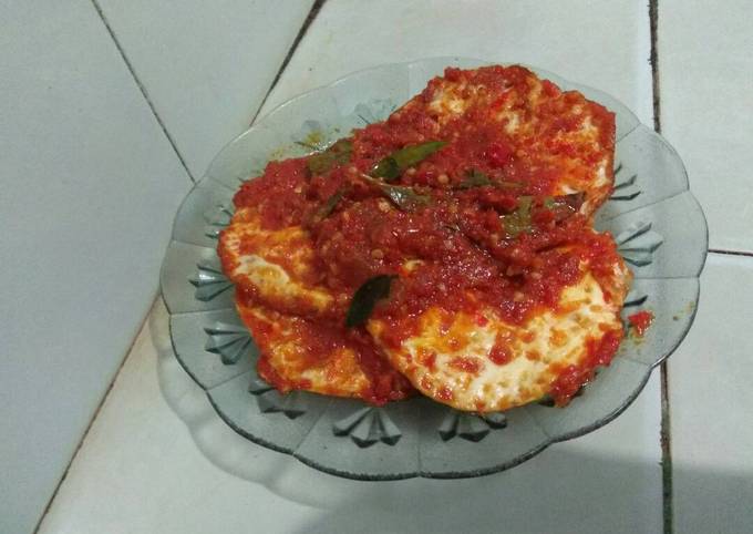 Telor balado asam pedas #MerahPutih Merah Putih