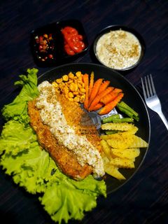 Foto resep Steak Jamur Tempe Saos Keju