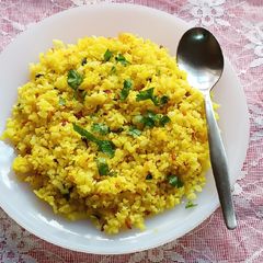 A picture of Kanda poha.