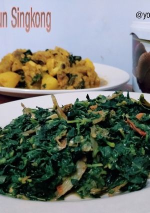 Foto resep Tumis Daun Singkong