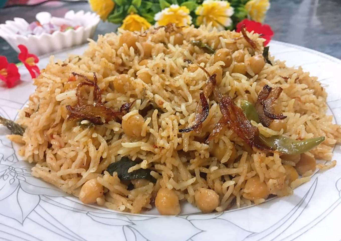 Chana biryani