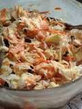 Ensalada de col (repollo) y zanahoria