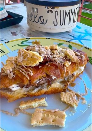 Φωτογραφία της συνταγής Viral ice-cream croissant 🍦🥐