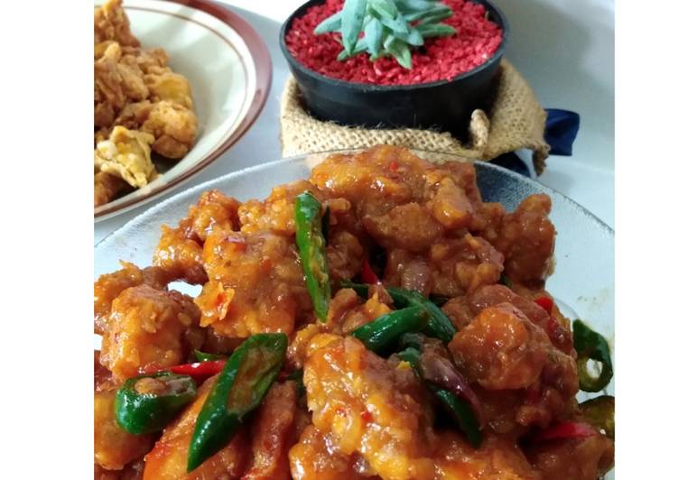 Ayam tepung saus asam manis