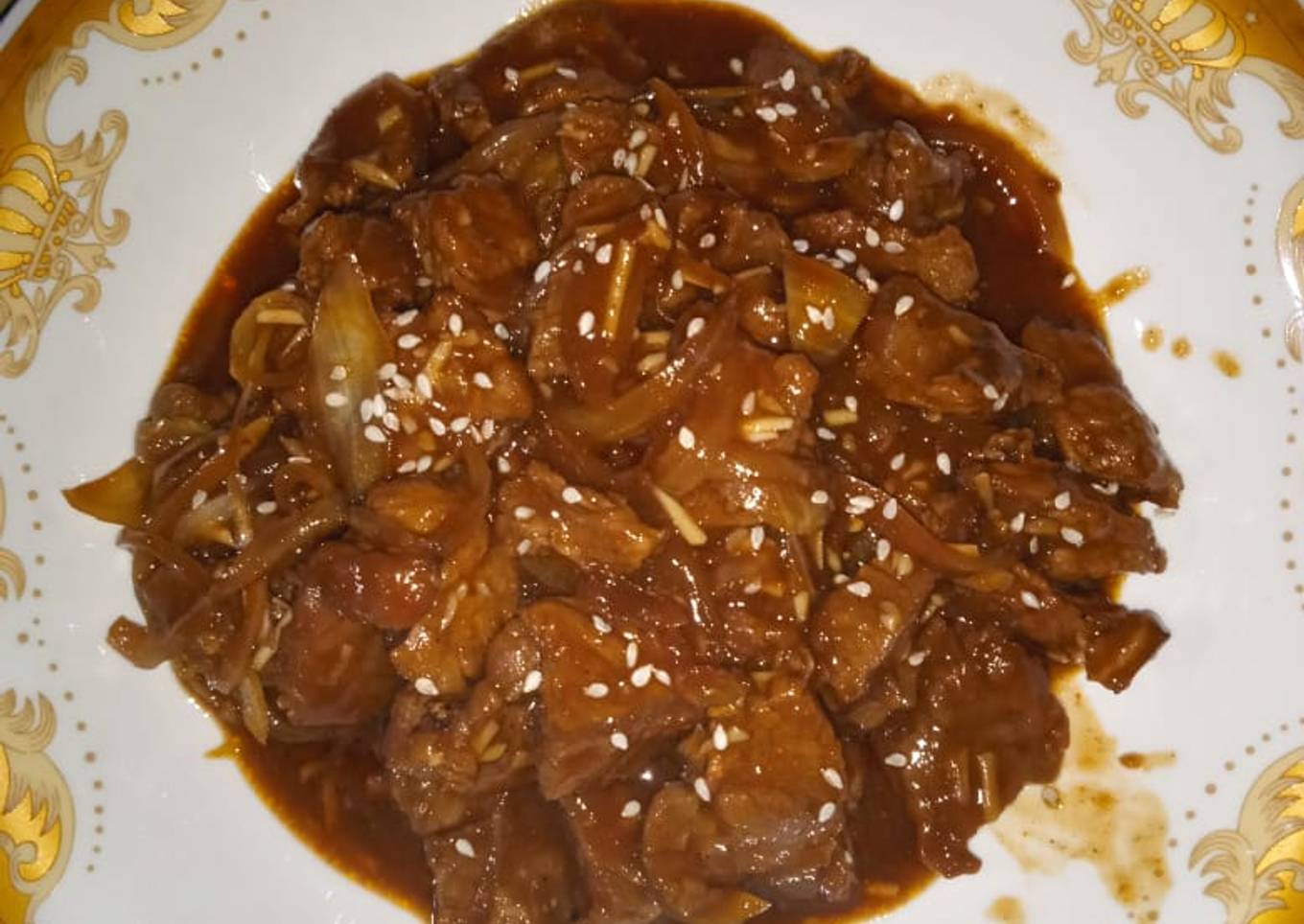 Beef saori wijen
