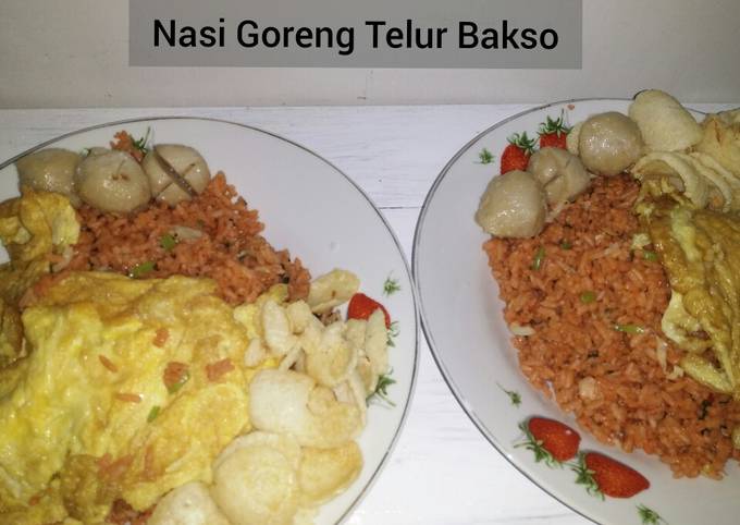 45. Nasi Goreng Telur Bakso