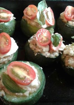 Una foto de Zapallitos rellenos de carne picada