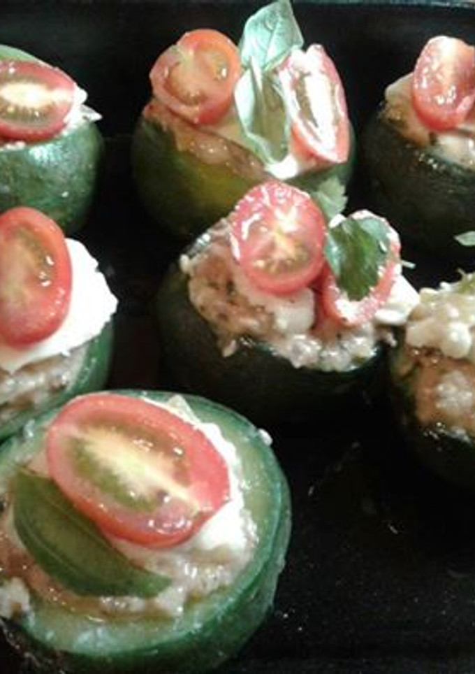 Una foto de Zapallitos rellenos de carne picada