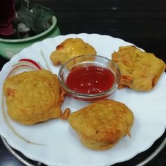 A picture of Cottage Cheese Fritters.