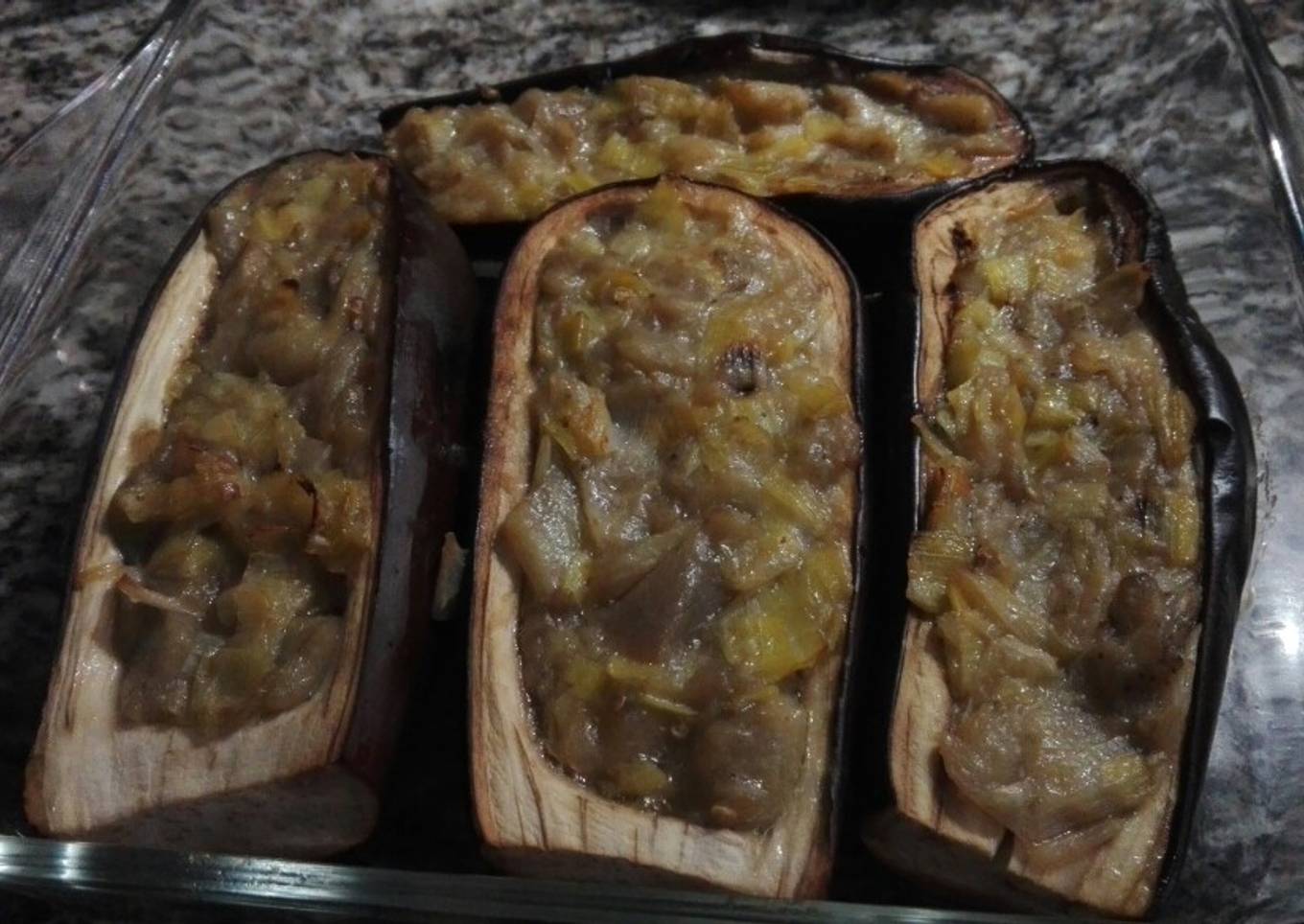 Berenjenas rellenas veganas