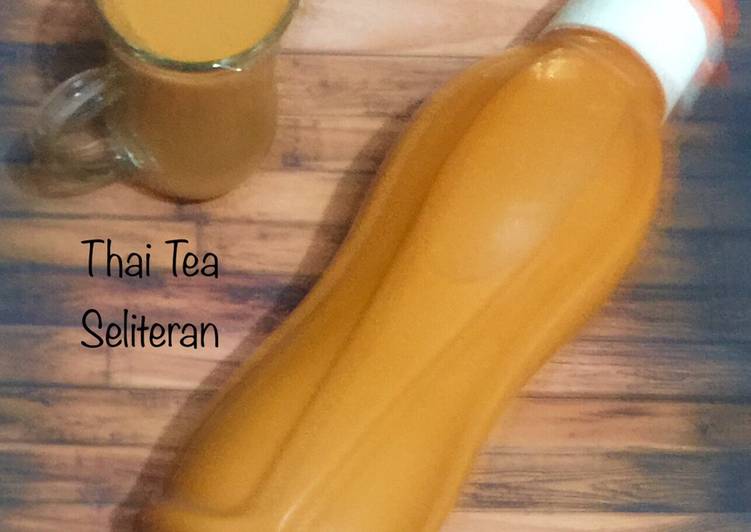 Resep Thai Tea Seliteran Anti Gagal