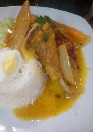 Una foto de Escabeche de gallina