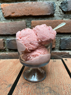 A picture of Strawberries and Cream Ice Cream I.