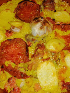 Una foto de Arroz al horno con sobras de cocido