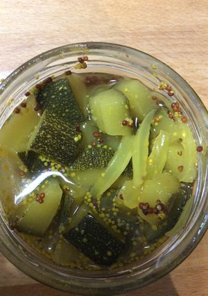 Une photo de Courgettes aigre douce