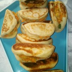 Folded pitas A picture of Folded pitas.