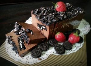 Foto resep Puding Brownies Oreo lembut seperti es krim