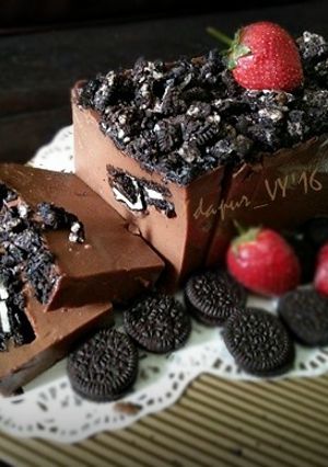 Foto resep Puding Brownies Oreo lembut seperti es krim