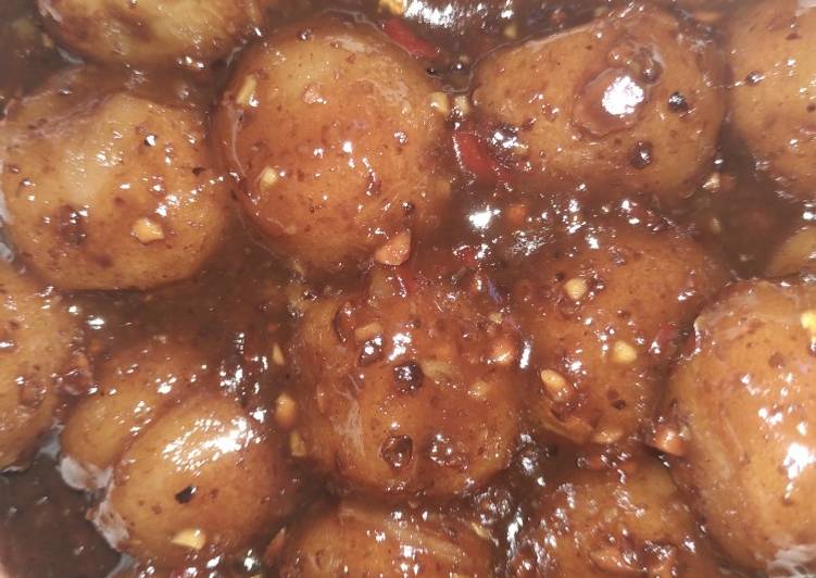 Resep Cilok ikan bumbu kacang tanpa msg, asli homemade | Bahan Membuat Cilok ikan bumbu kacang tanpa msg, asli homemade Yang Menggugah Selera