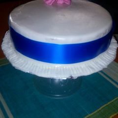 A picture of Vanilla cake#author marathon #.